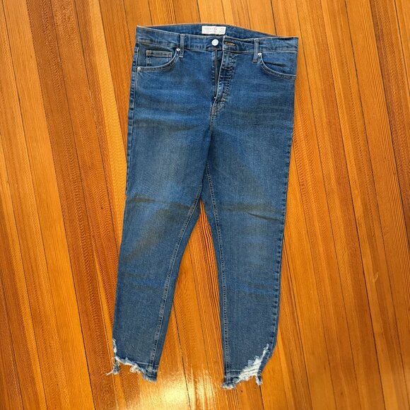 Topshop Denim Skinny Jeans W34 L30 - Picture 1 of 7